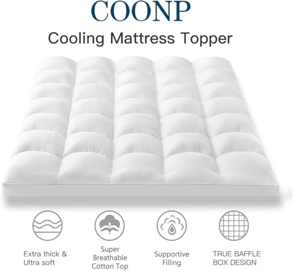 23% OFF LIMITED TIME DEAL"'COONP Queen Mattress Topper