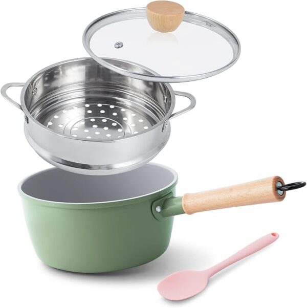 30% OFF LIMITED TIME DEAL"'ROCKURWOK Ceramic Nonstick Sauce Pan with Lid,