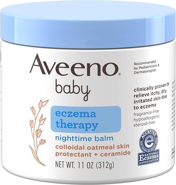 41% OFF LIMITED TIME DEAL"'Aveeno Baby Eczema Therapy Nighttime Moisturizing Body Balm,
