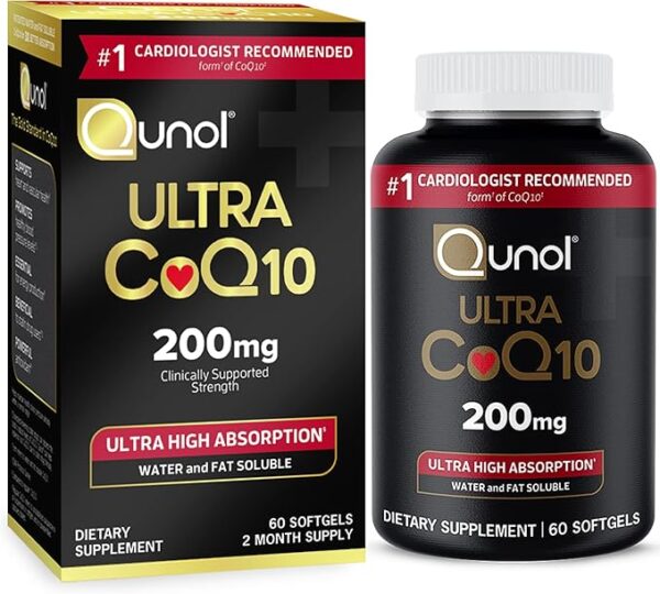 45% OFF with coupon LIMITED TIME DEAL"Qunol CoQ10 200mg Softgels,