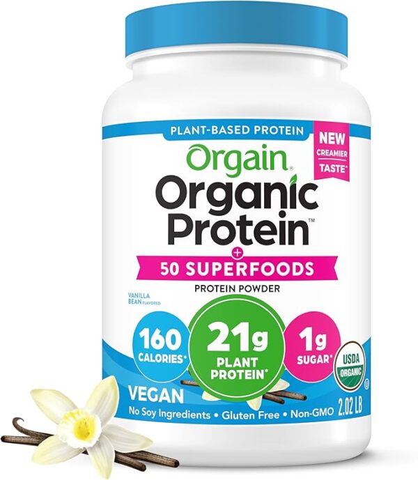 27% OFF LIMITED TIME DEAL"'Orgain Organic Vegan Protein