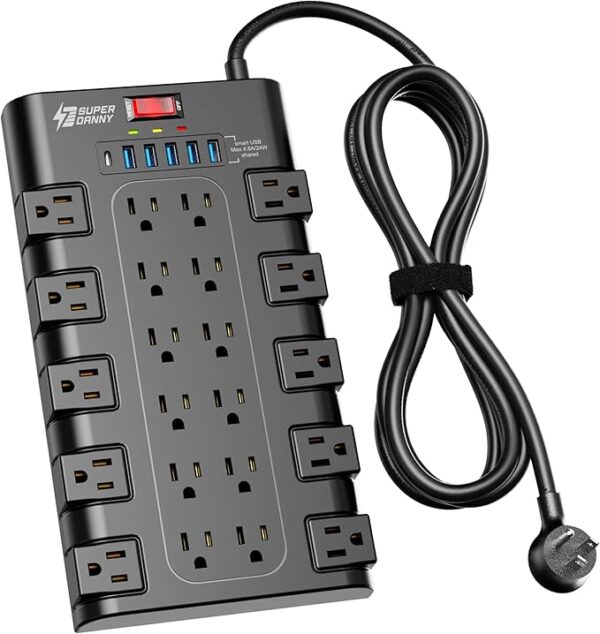 20% OFF LIMITED TIME DEAL"'Power Strip, SUPERDANNY Surge Protector