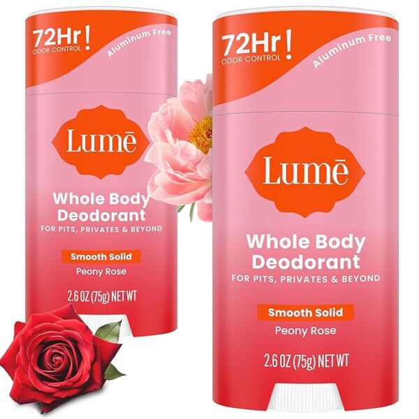 24% OFF LIMITED TIME DEAL"'Lume Whole Body Deodorant - Smooth Solid Stick