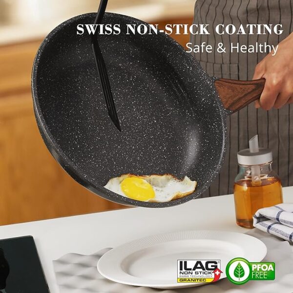 20% OFF LIMITED TIME DEAL"'SENSARTE Nonstick Frying Pan Skillet, - Image 2