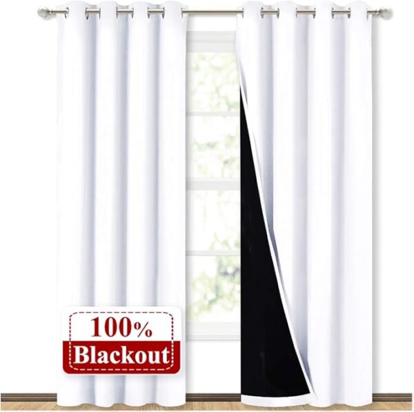 39% OFF LIMITED TIME DEAL"'NICETOWN 100% Blackout Window Curtain Panels,