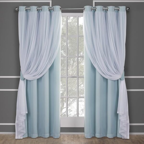 60% OFF LIMITED TIME DEAL"'TOWN & COUNTRY LUXE Talia Double Layer Indoor Curtains
