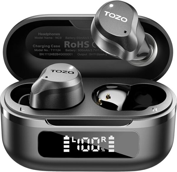 59% OFF with coupon LIMITED TIME DEAL"TOZO Hybrid Active Noise Cancelling Wireless Earbuds,