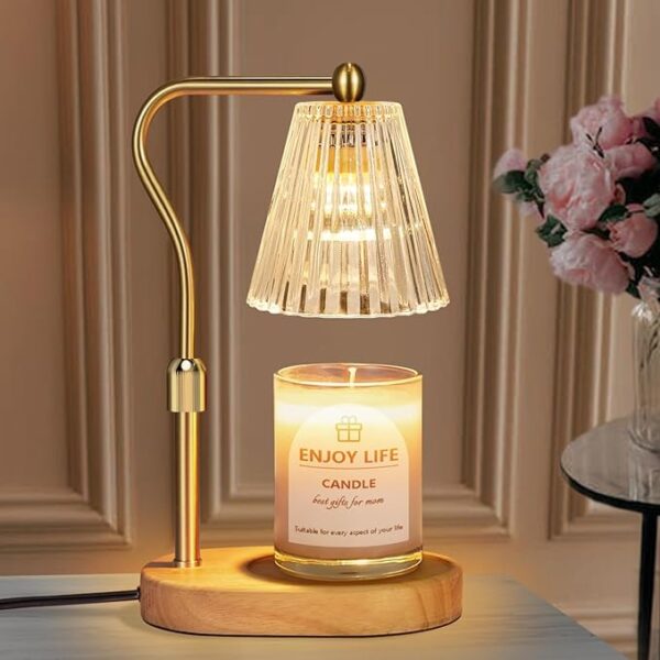 36% OFF LIMITED TIME DEAL"'Candle Warmer Lamp with Timer Dimmer Adjustable Height for New Home Bedroom,