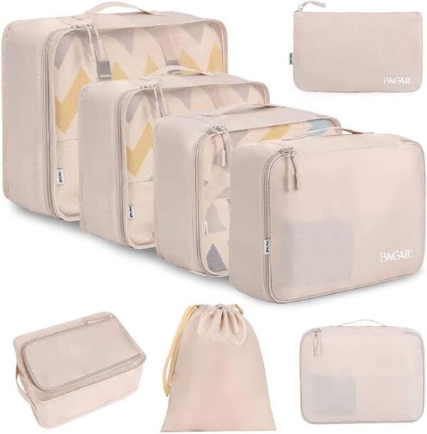 28% OFF LIMITED TIME DEAL"'BAGAIL 8 Set Packing Cubes Luggage Organizer Bags